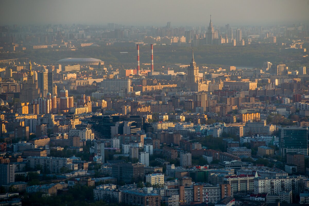 Москва вид сверху фото