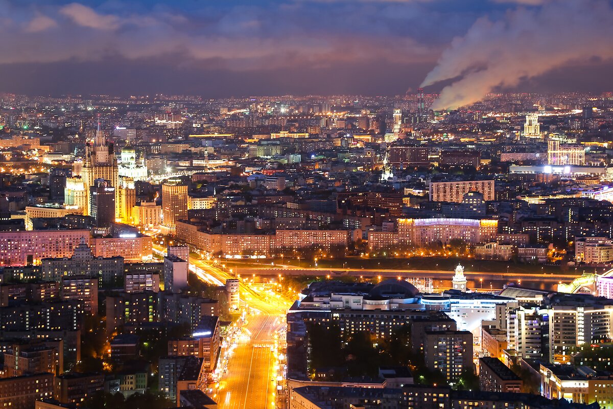 москва со смотровой площадки