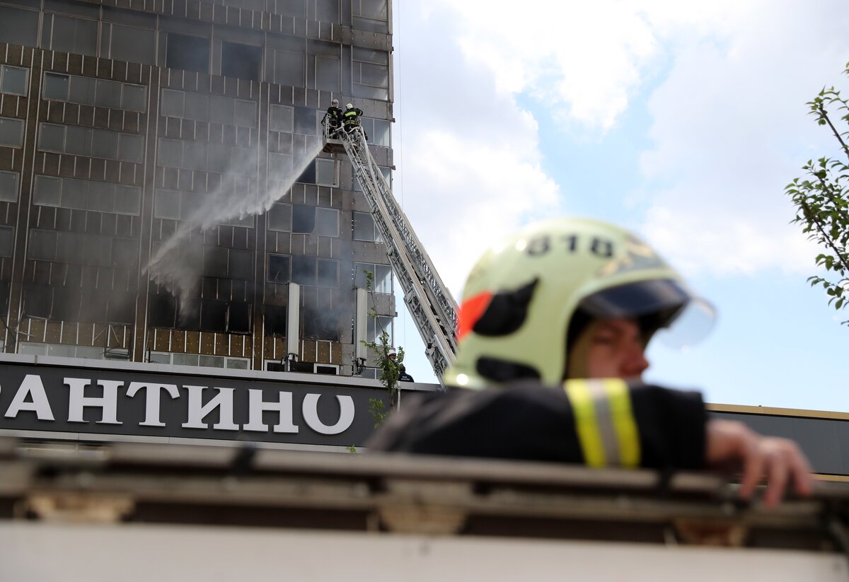 В твери горела высотка