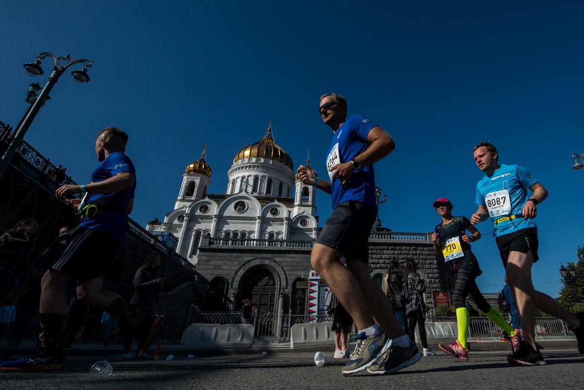 Фото московский марафон 2018