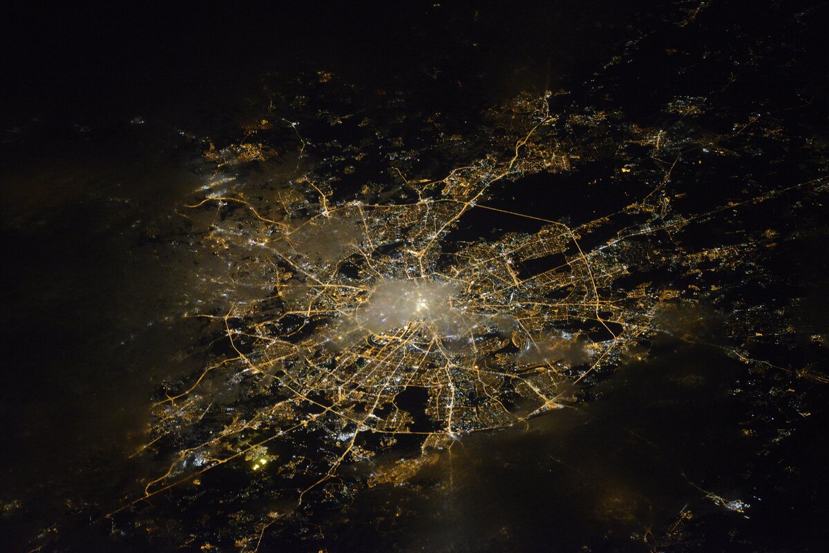 Завораживающий вид ночных городов с Международной космической станции – Zagge.ru