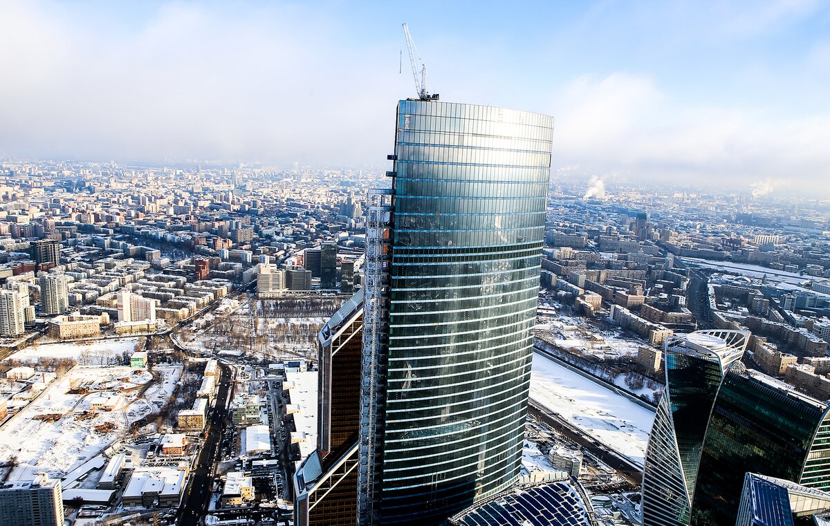 Москва сити фото с крыши