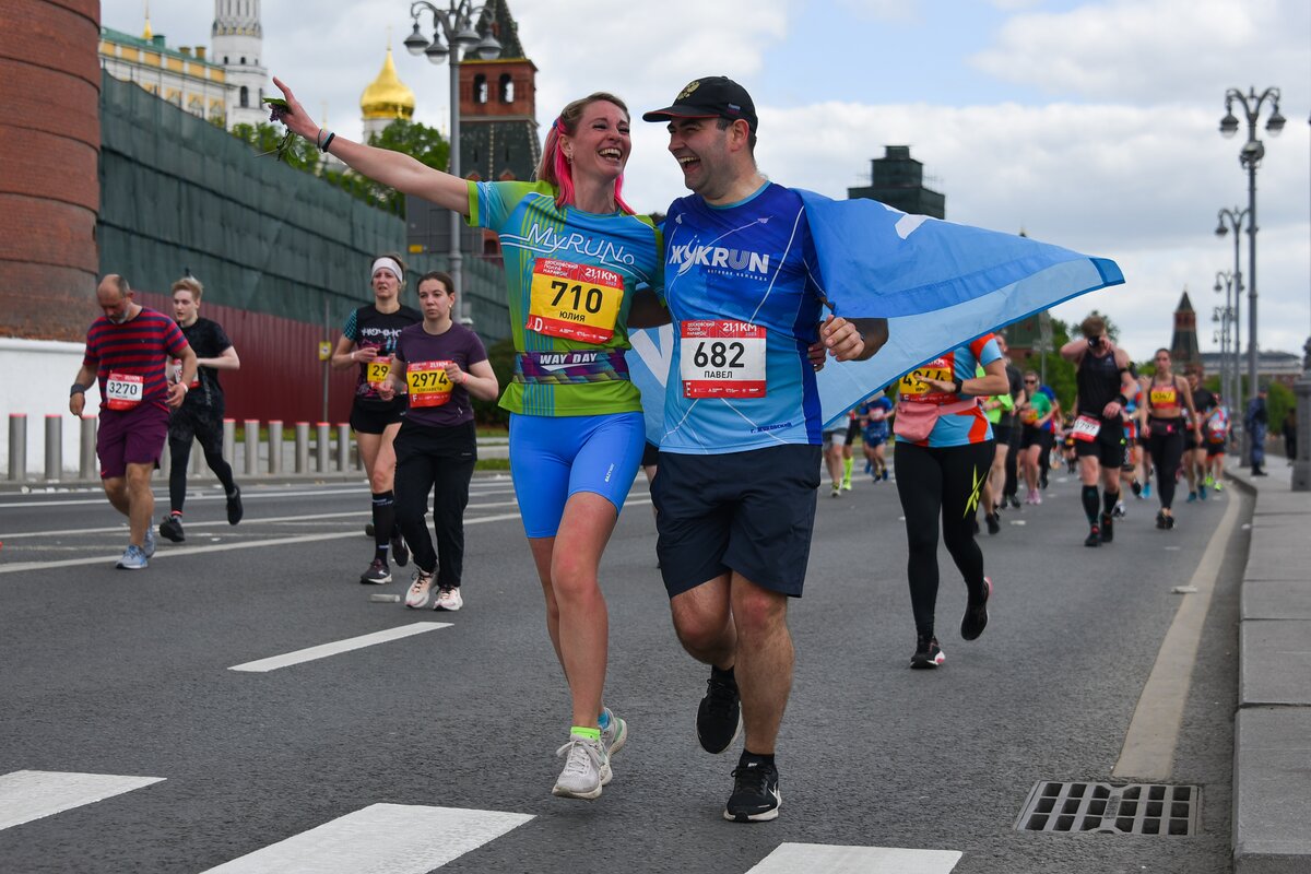 Фотографии московского полумарафона