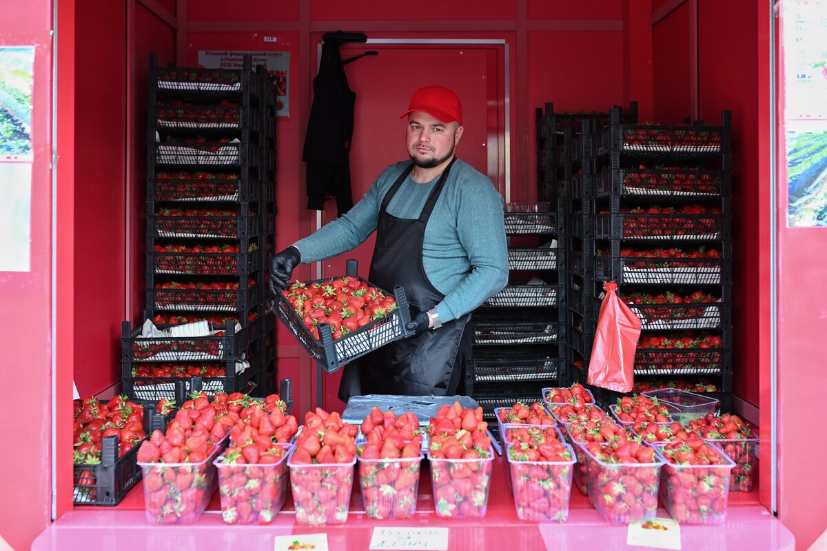 Карта продажи клубники в москве