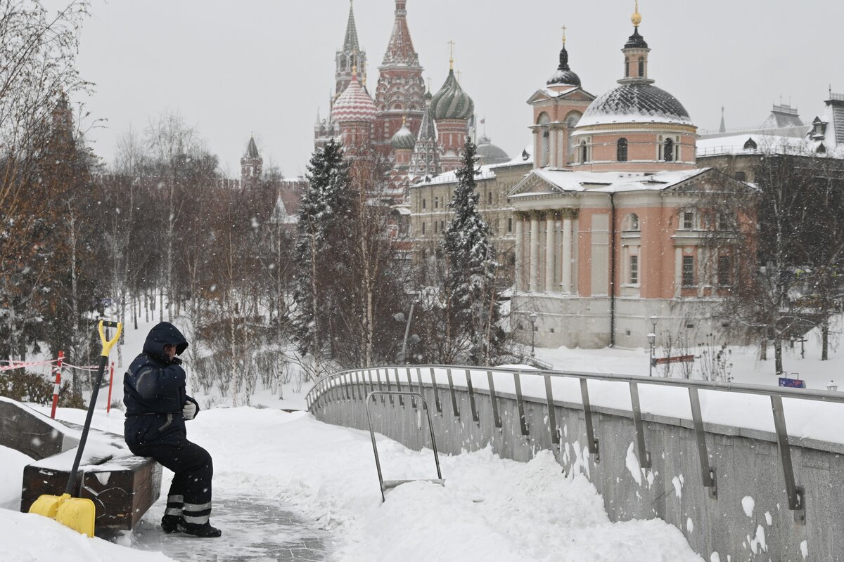 Снегопад в москве 2023