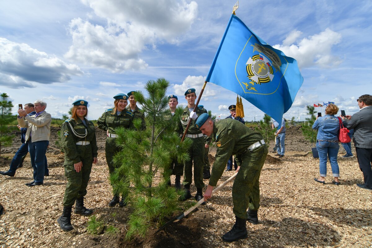 Аллея дяди Васи в парке Патриот