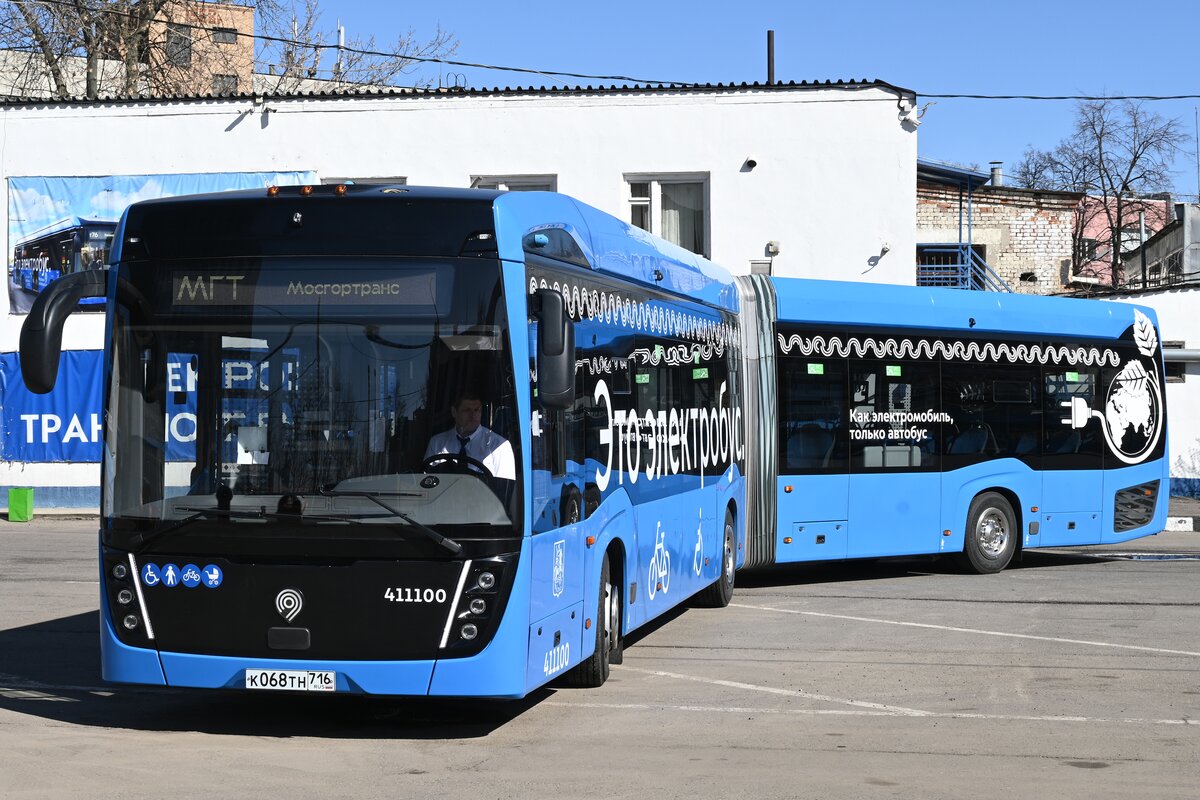 Электробус-гармошка вышел на маршрут м2 в Москве – Москва 24, 21.04.2022