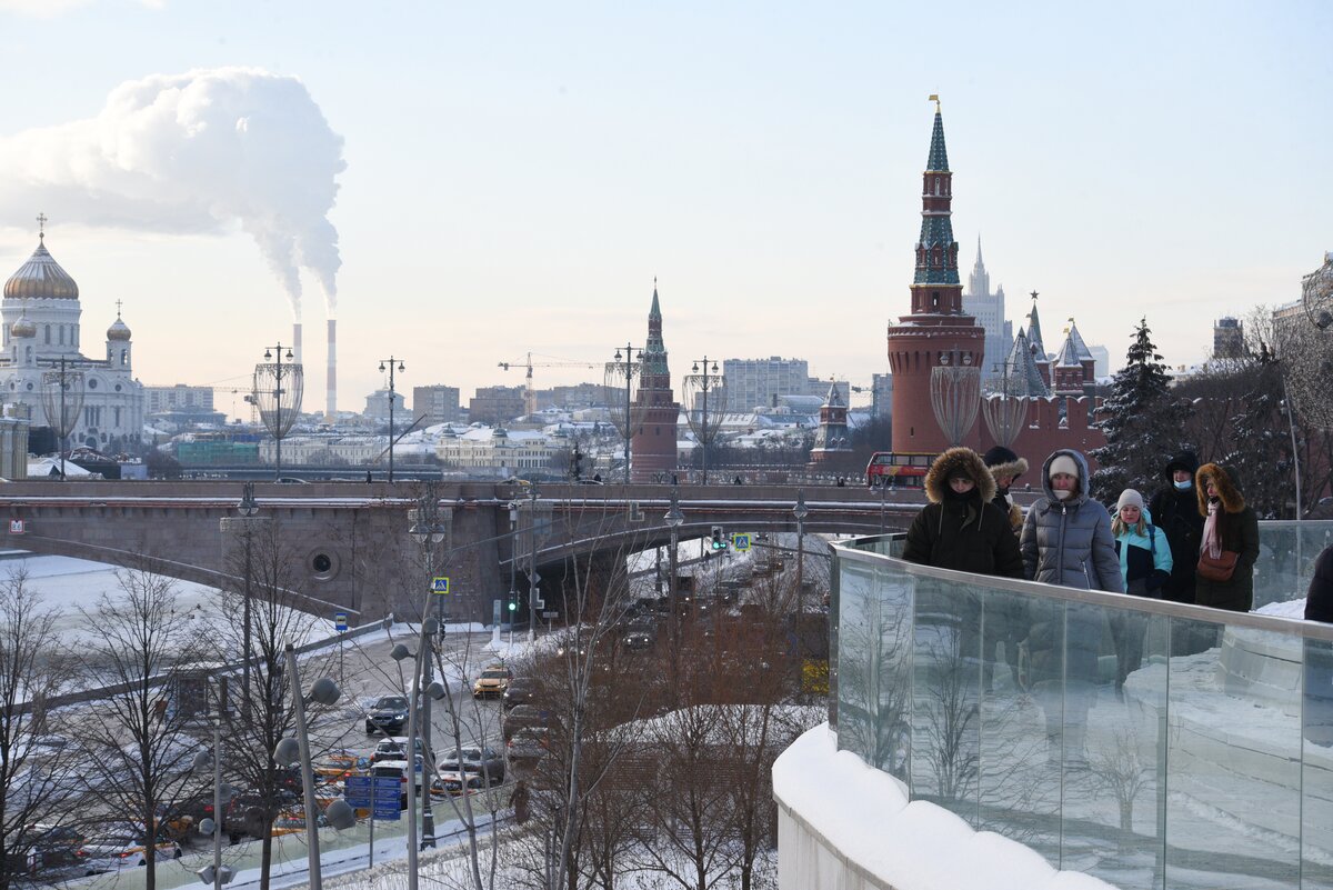 Москва в январе