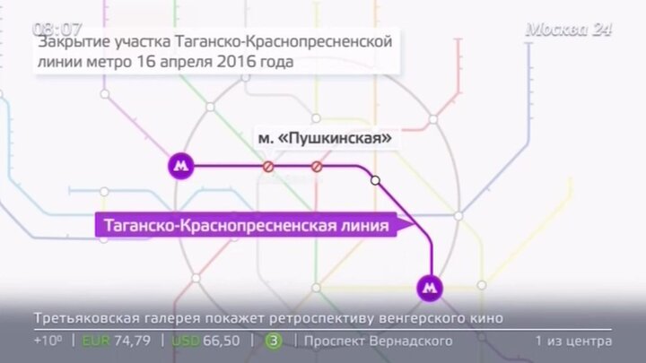 Карта таганско краснопресненской линии