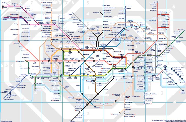 В Лондоне появилась обновленная карта метро