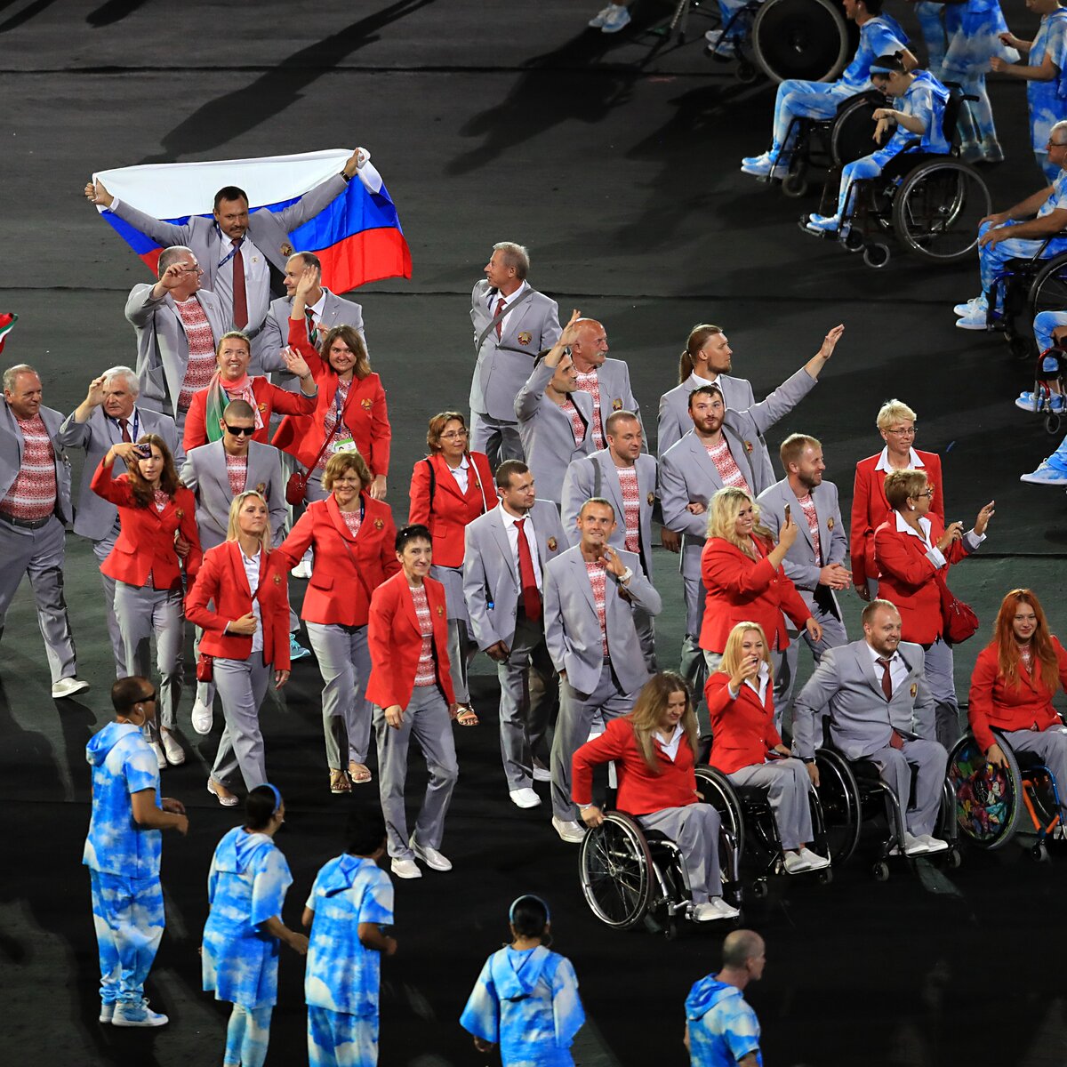 Белорусские спортсмены пронесли флаг России на церемонии открытия  Паралимпиады – Москва 24, 08.09.2016