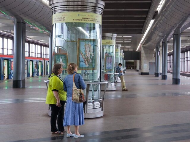 Выставка работ Сергея Андрияки открылась в столичном метро