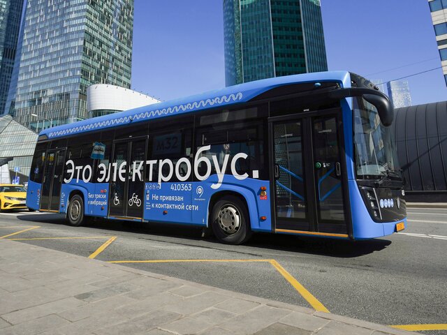 Электробусы перевезли почти 500 млн пассажиров в Москве с 2018 года