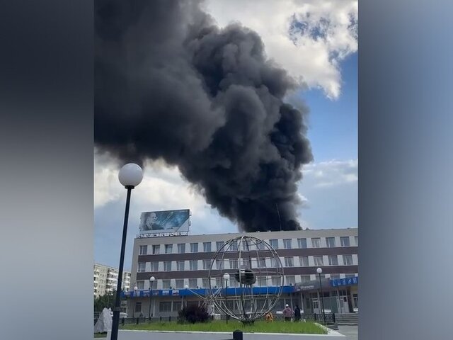 Крупный пожар прошел на территории НПО автоматики в Екатеринбурге