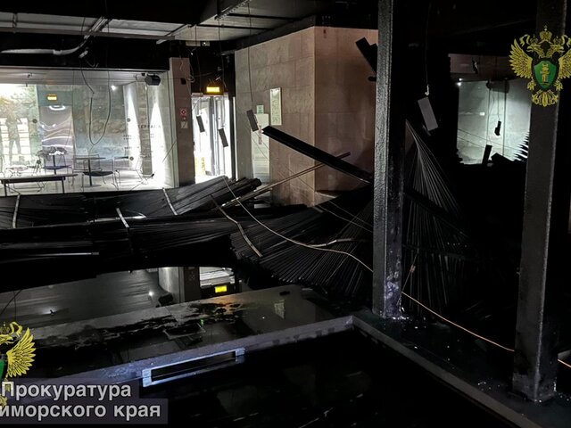Уголовное дело возбудили после обрушения потолка в водном комплексе во Владивостоке