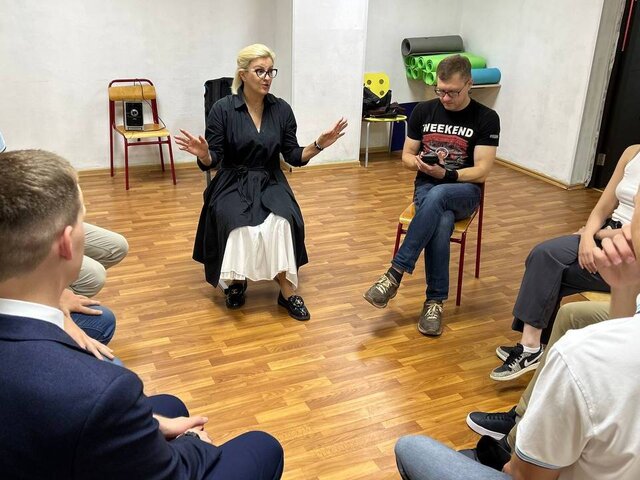 Директор Театра Армии Авимская провела профориентационную встречу с молодежью Ховрина