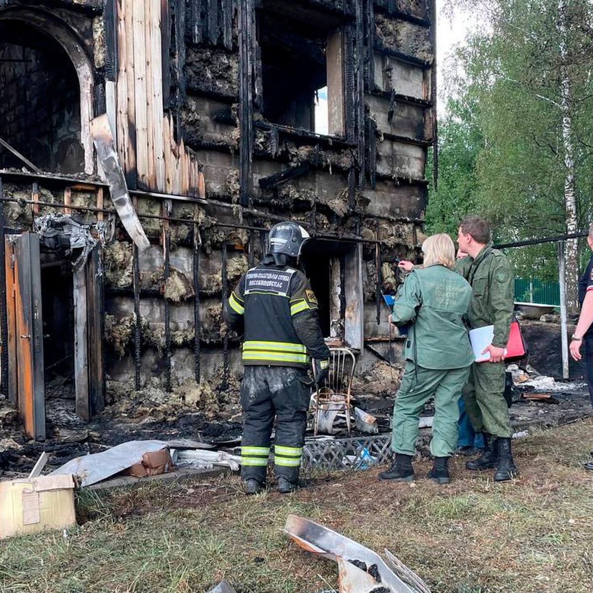 Двое детей погибли при пожаре в частном доме в Чехове – Москва 24,  30.05.2024