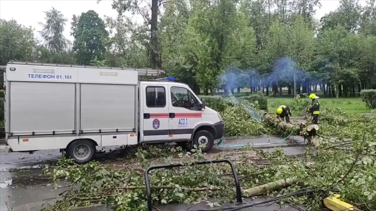 РИА Новости: ураган нарушил электроснабжение в 6 округах Московской области  – Москва 24, 20.06.2024