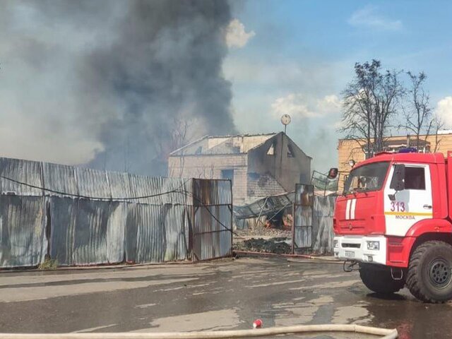 Площадь пожара в подмосковном Новоивановском выросло до 1,6 тыс 