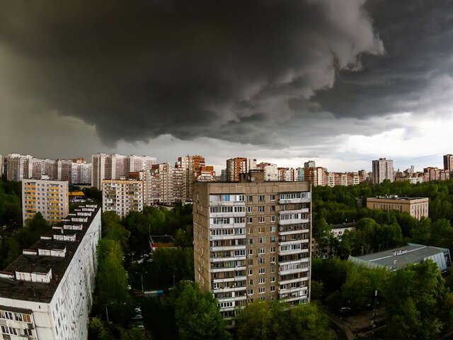 Дождь с грозой и сильный ветер ожидаются в Москве до 21 часа 3 июля