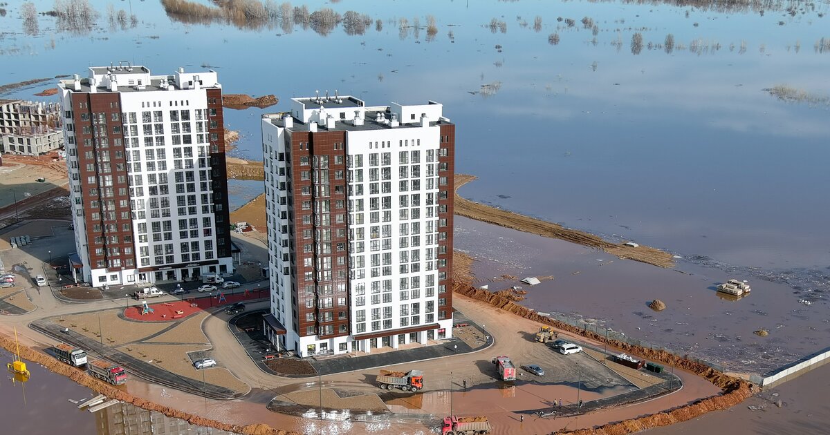 Уровень воды в Урале у Оренбурга увеличился до 1 115 см