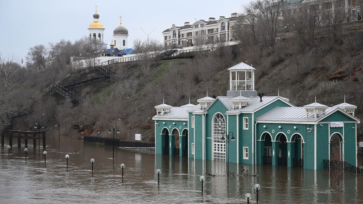 Уровень воды в реке Урал у Оренбурга поднялся до 1 010 см – Москва 24,  10.04.2024