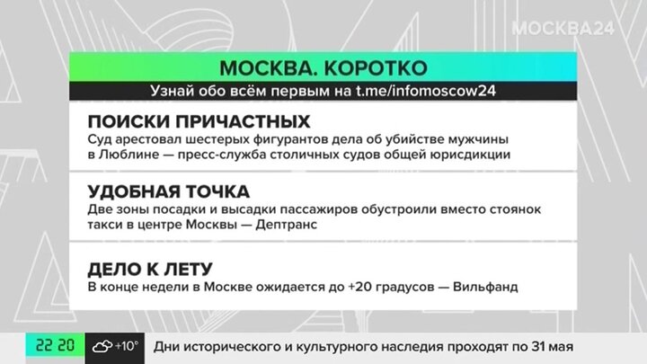 Новости часа: суд арестовал главных фигурантов дела об убийстве мужчины в Москве