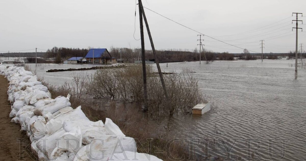 Вода в реке Тобол у Кургана поднялась до 1 012 сантиметров