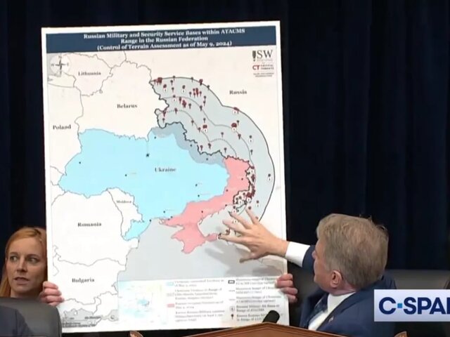 Конгрессмен США Маккол показал карту РФ с зоной поражения ракетами США