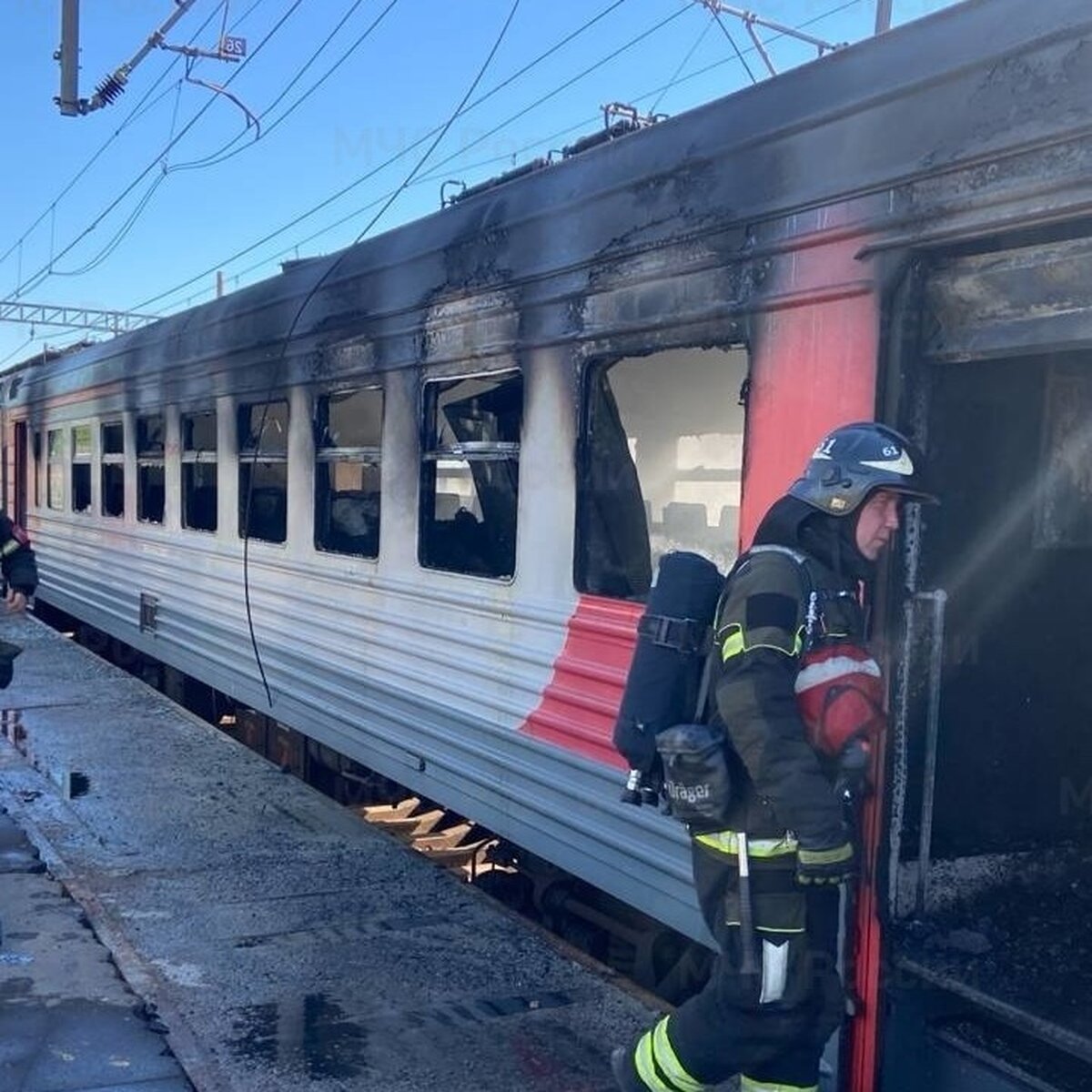 Движение поездов восстановлено после возгорания электрички в Подмосковье –  Москва 24, 22.05.2024