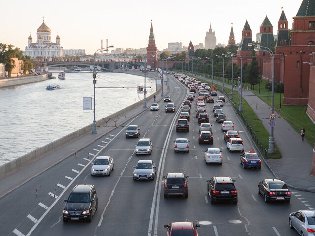 Временные ограничения для движения транспорта в центре Москвы сняты