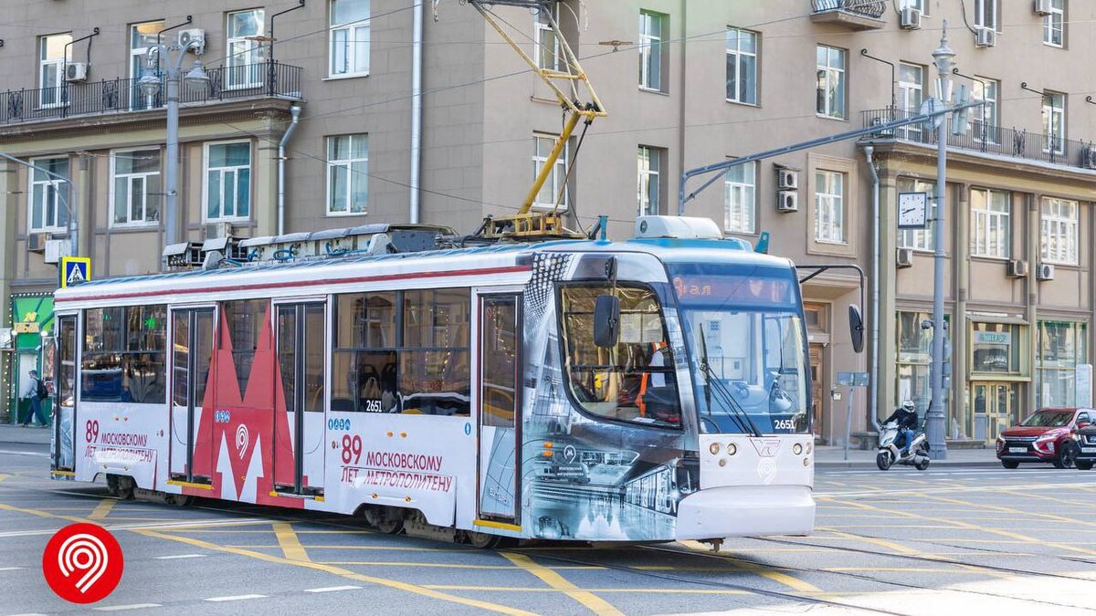 Тематический трамвай к 89-летию метро запустили в Москве – Москва 24,  20.05.2024