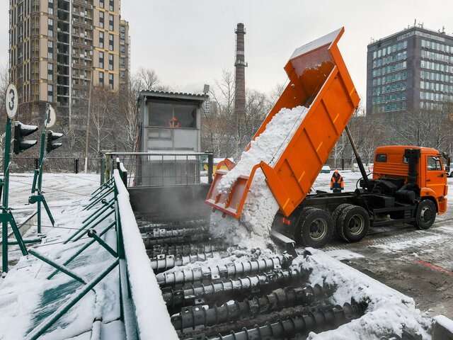 Москва онлайн покажет, как происходит утилизация снега в столице