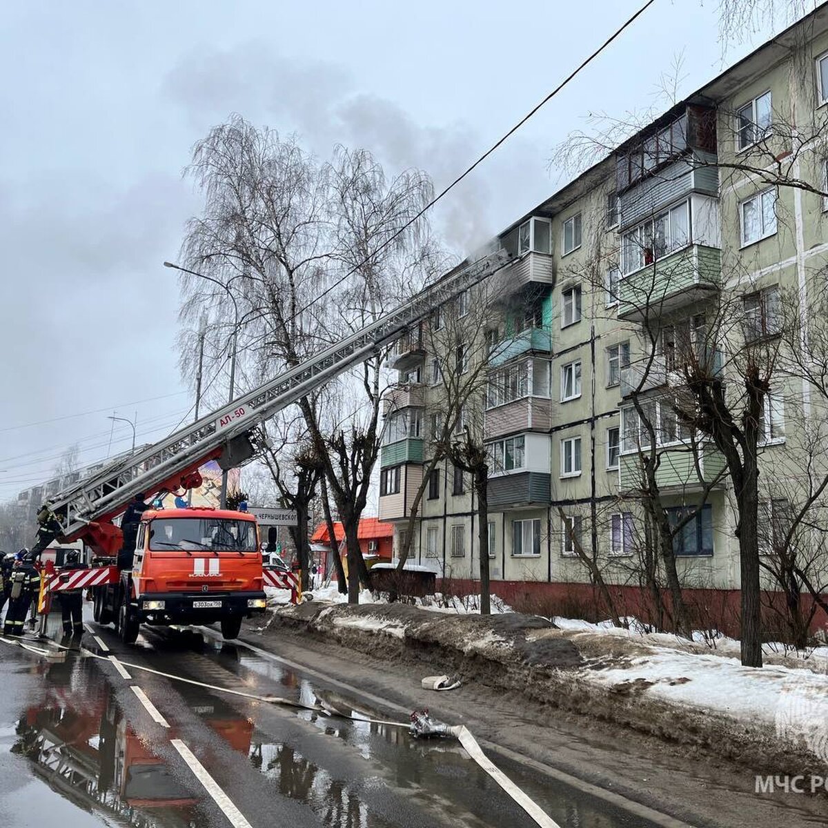 Пожар в жилом доме в Серпухове полностью ликвидирован – Москва 24,  01.03.2024