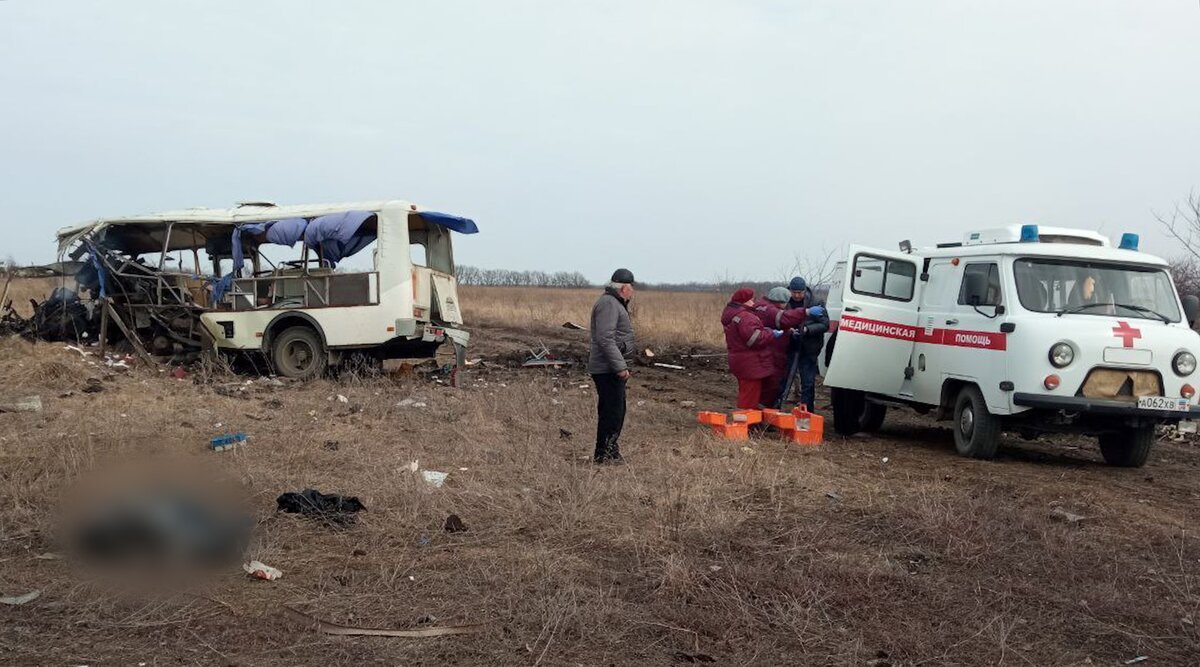 Пять человек погибли при подрыве автобуса на мине в Кировске – Москва 24,  06.03.2024