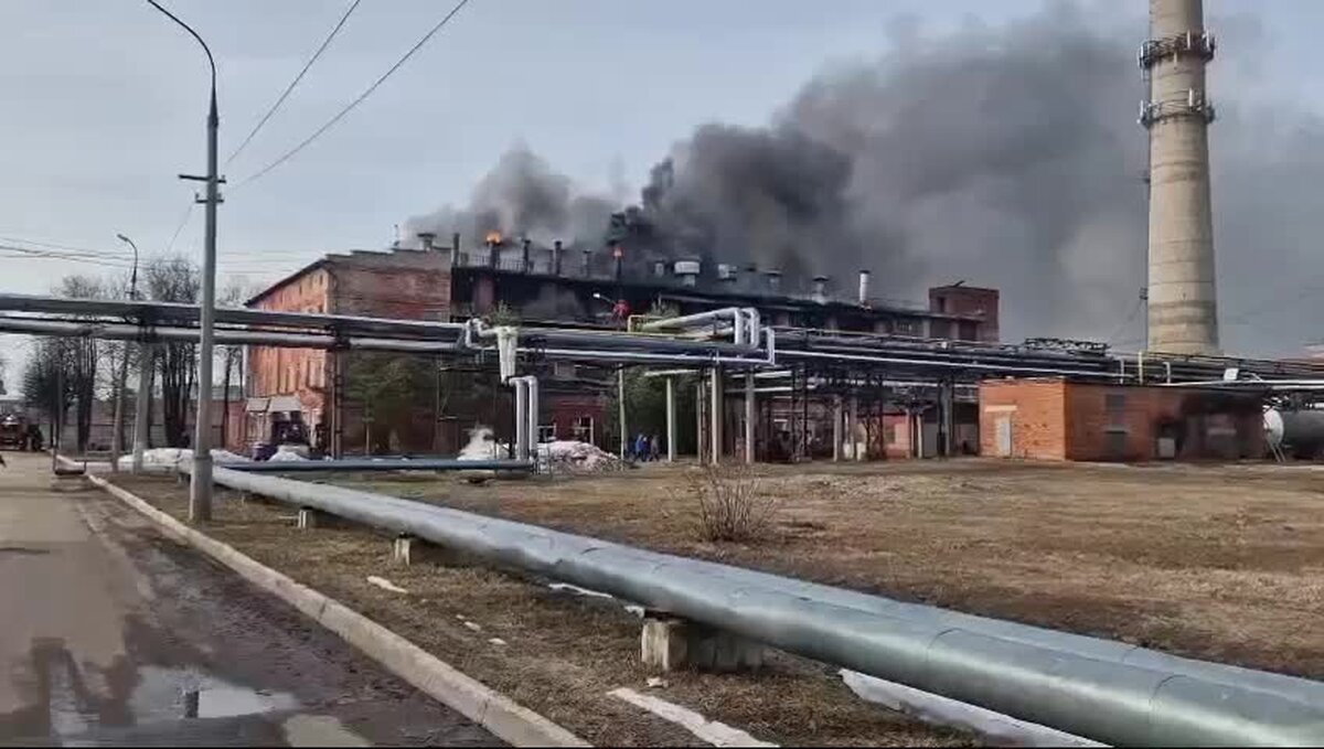 Пожар на площади 3 тыс кв м произошел в подмосковном цеху – Москва 24,  01.04.2024