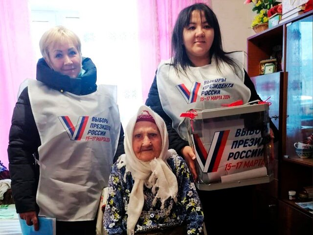 Жительница Татарстана в 103 года проголосовала на выборах президента РФ