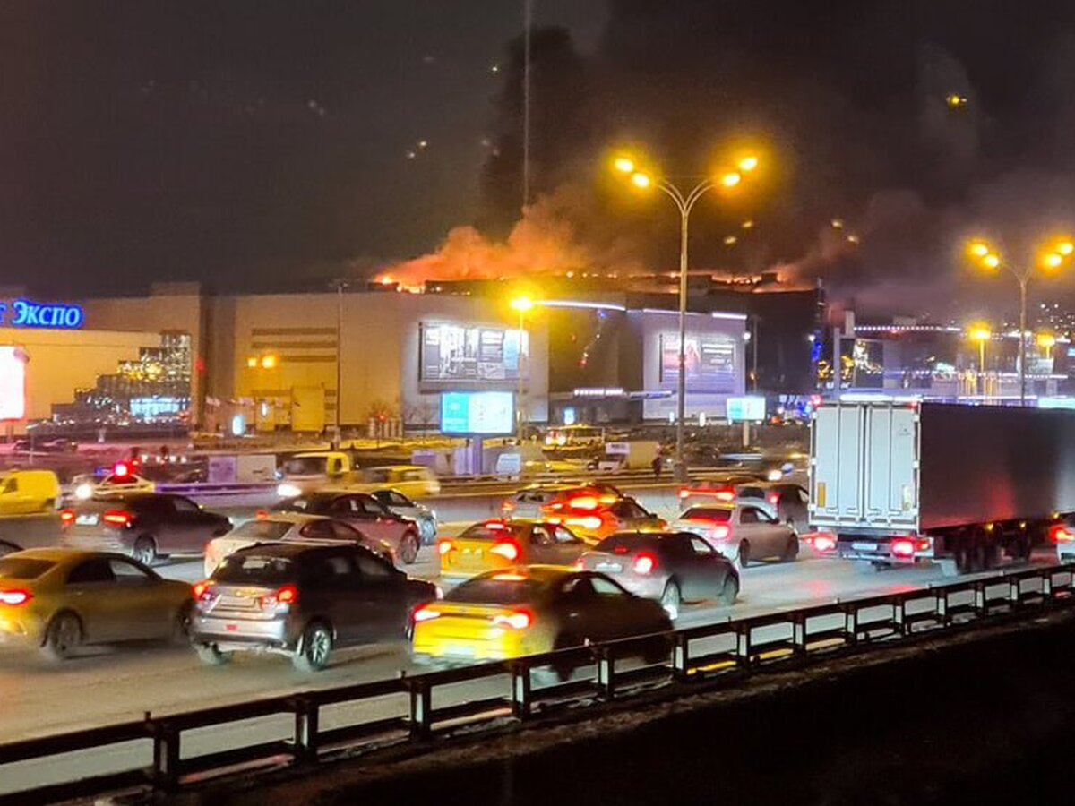 Движение по ряду улиц Подмосковья и Москвы в районе 