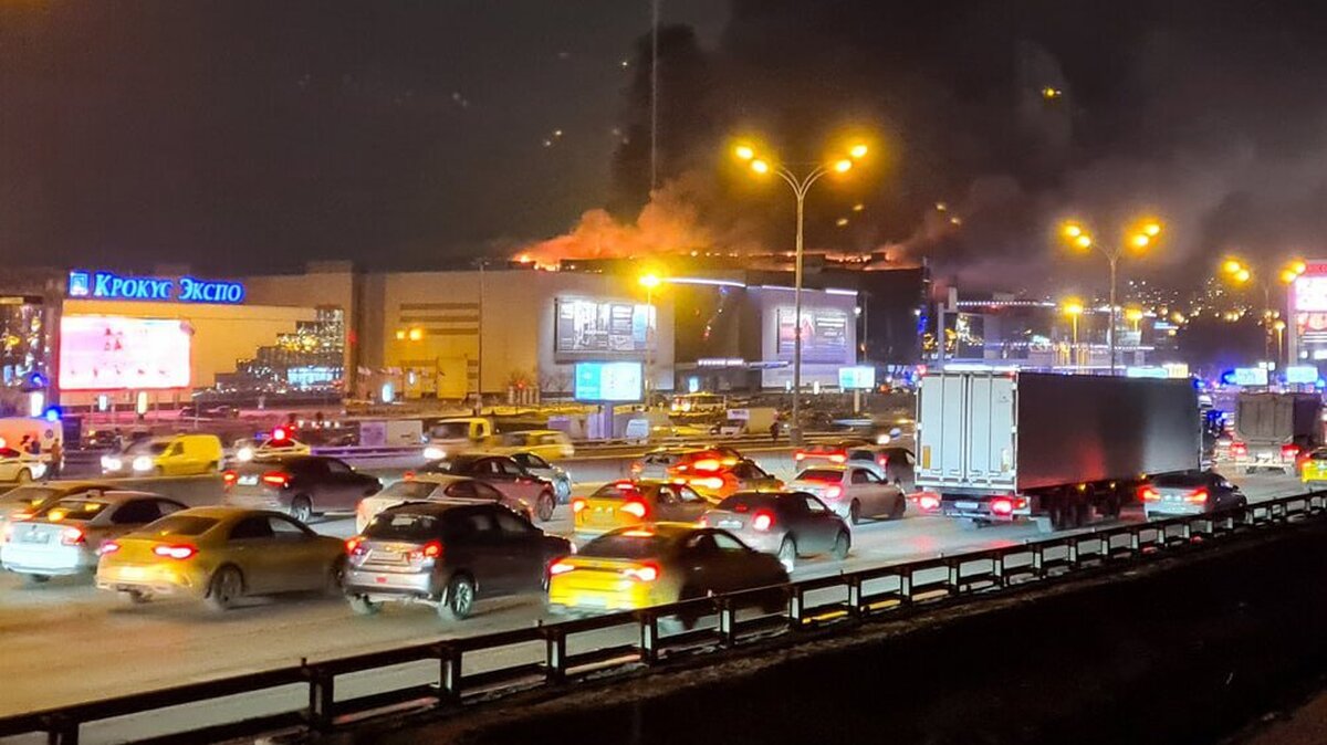 Движение по ряду улиц Подмосковья и Москвы в районе 