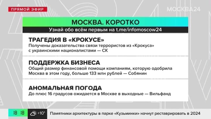 Новости часа: СК РФ получил доказательства связи террористов с украинскими националистами