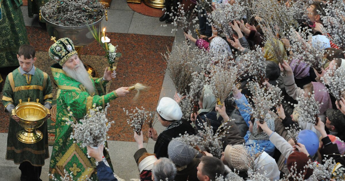 Вербное воскресенье в храме