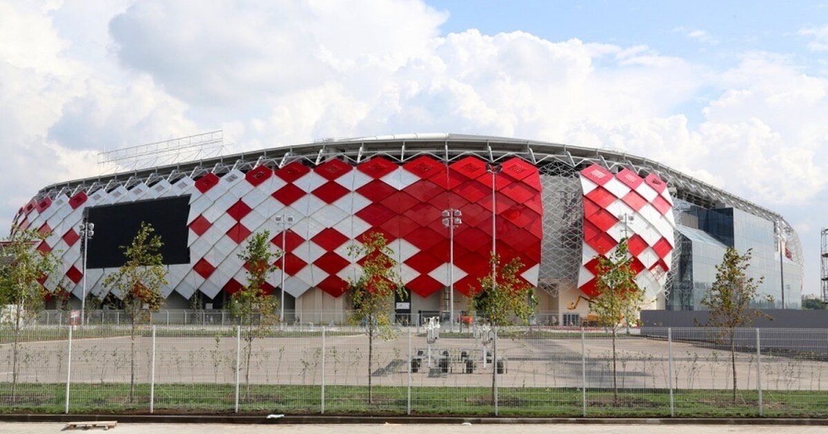 Red stadium. Стадион открытие Арена Москва.