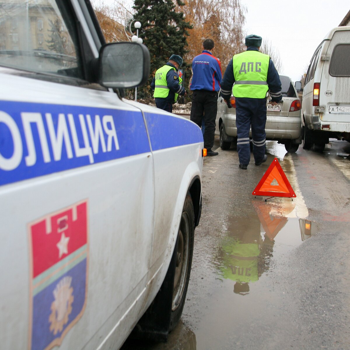 Подмосковный полицейский попал в ДТП на служебной машине – Москва 24,  07.09.2014