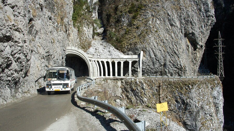 Старая краснополянская дорога карта