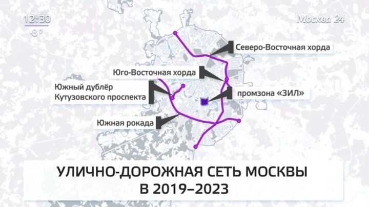 Юго западная хорда на карте москвы подробная схема