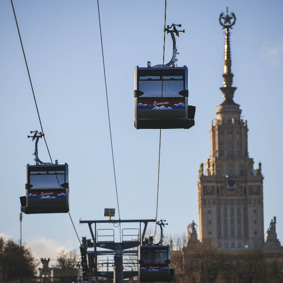 Канатная дорога на Воробьевых горах восстановила работу – Москва 24,  30.11.2018