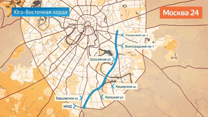 Хорды москвы на карте схема подробная карта