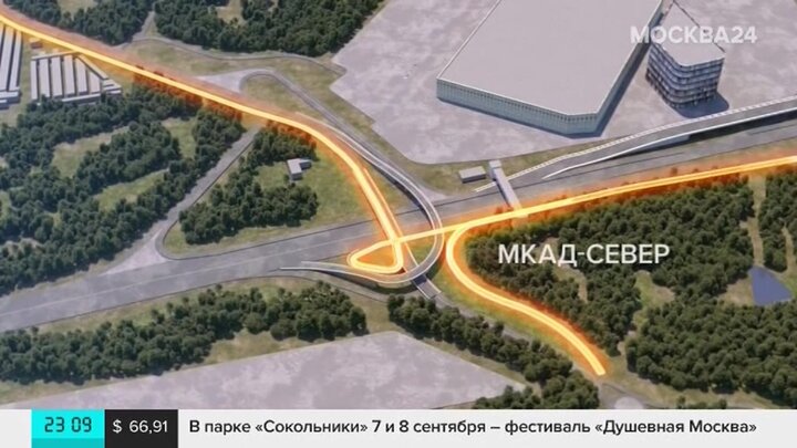 Схема развязки осташковского шоссе и мкад схема