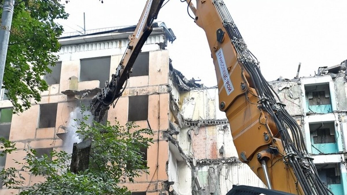 В Москве по программе реновации сносят дом на Краснолиманской улице – Москва  24, 04.06.2019