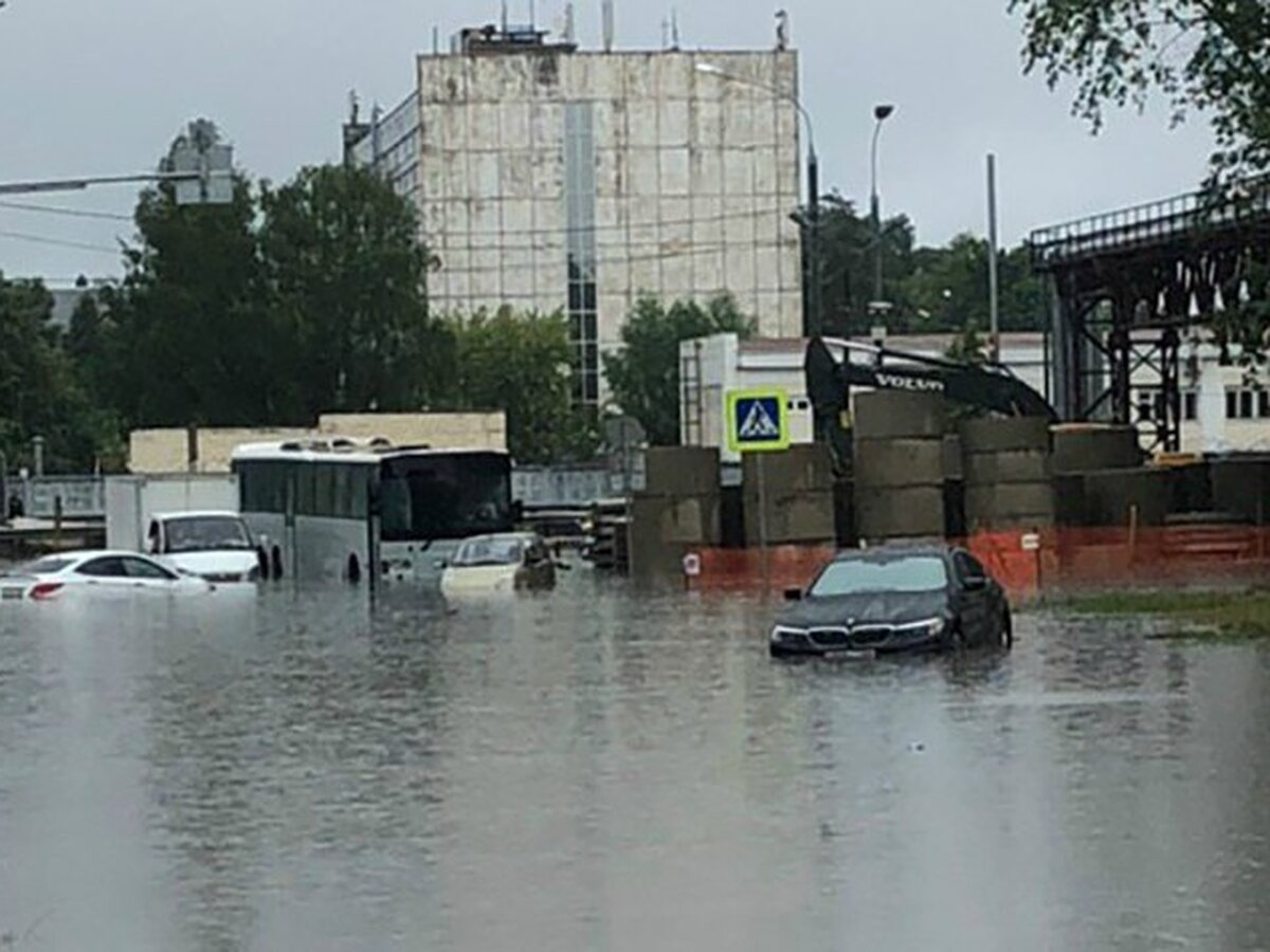 Движение в сторону Шереметьево перекрыто из-за подтопления – Москва 24,  28.06.2019